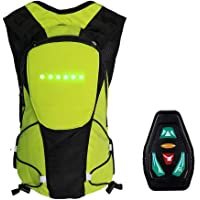 yummyfood Mochila para Bicicleta con LED Mochila De Señal De Giro Mochila De Advertencia De Luz LED 5L 30LED Control…